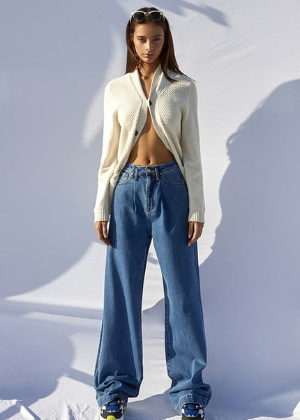 HIGH RISE WIDE LEG JEANS - Sleekdenim.com