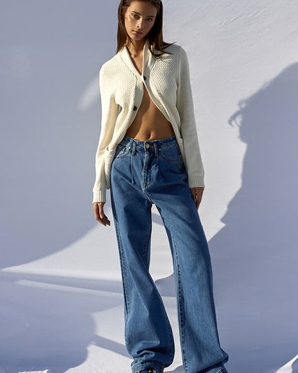 HIGH RISE WIDE LEG JEANS - Sleekdenim.com