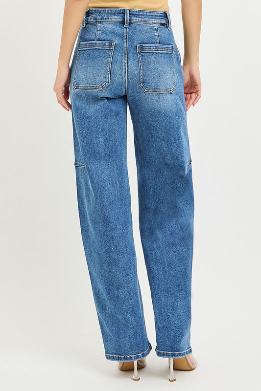 Risen Mid Rise Slouchy Baggy Jeans PG21537