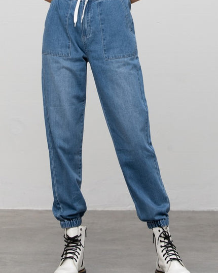 HIGH RISE PREMIUM JOGGER PANTS - Sleekdenim.com