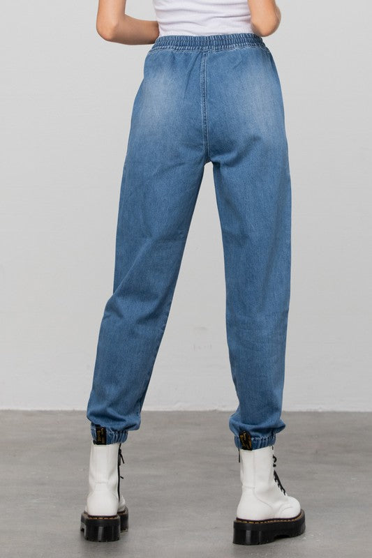 HIGH RISE PREMIUM JOGGER PANTS - Sleekdenim.com