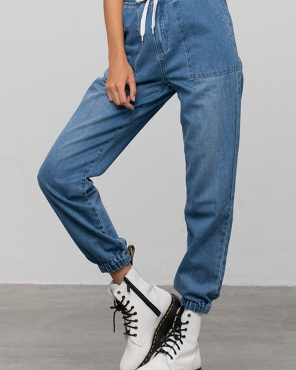 HIGH RISE PREMIUM JOGGER PANTS - Sleekdenim.com