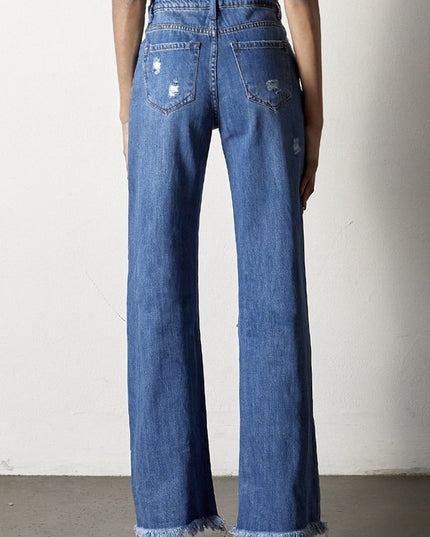 DISTRESSED DAD JEANS - Sleekdenim.com