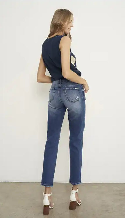 MID-RISE BOYFRIEND JEANS - Sleekdenim.com
