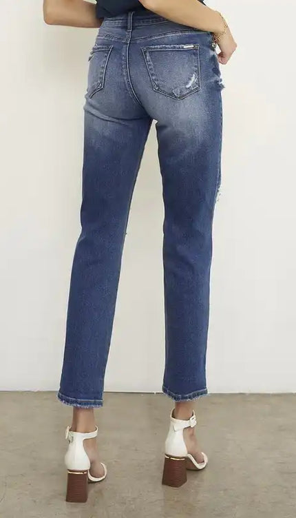 MID-RISE BOYFRIEND JEANS - Sleekdenim.com