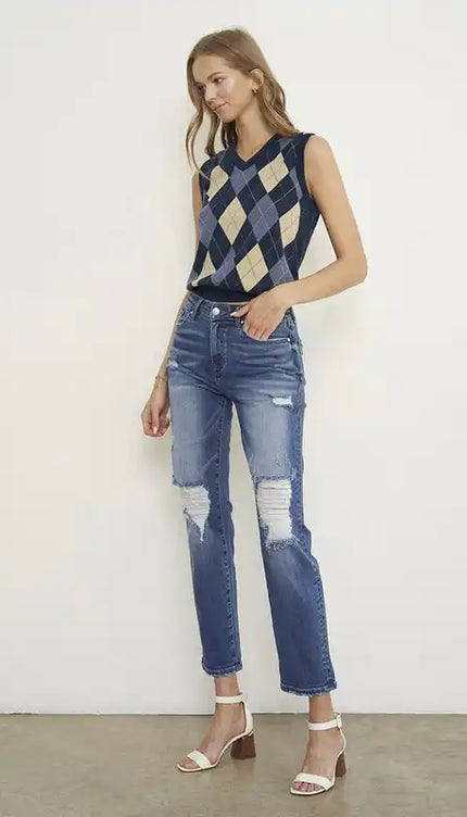 MID-RISE BOYFRIEND JEANS - Sleekdenim.com