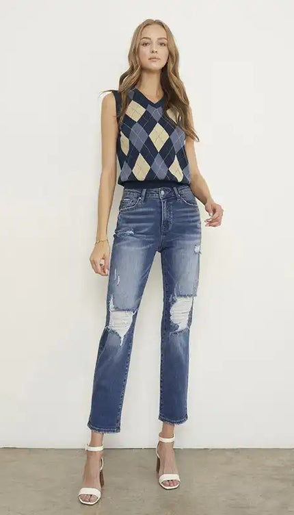 MID-RISE BOYFRIEND JEANS - Sleekdenim.com