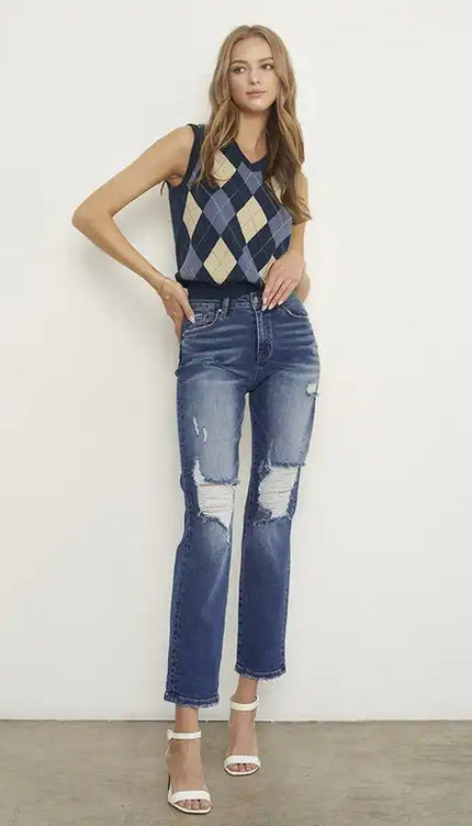 MID-RISE BOYFRIEND JEANS - Sleekdenim.com
