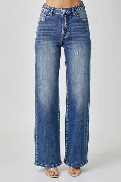 RISEN High Waist Jeans with Pockets | Sleekdenim.com