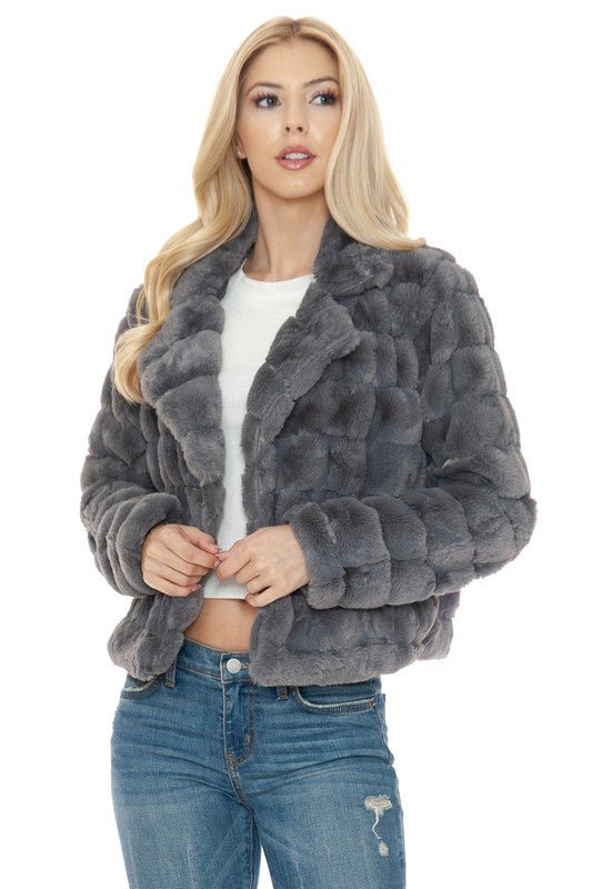 Women Faux Fur Jacket | Sleekdenim.com