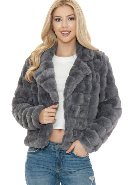 Women Faux Fur Jacket - Sleekdenim.com