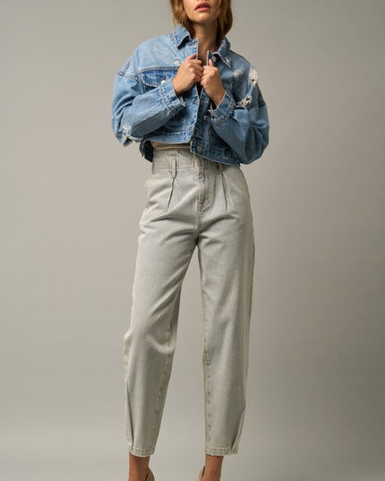 Super High Waist Balloon Jeans - Sleekdenim.com