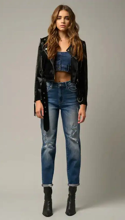 Insane Gene Girlfriend Stretchy Jeans - Sleekdenim.com