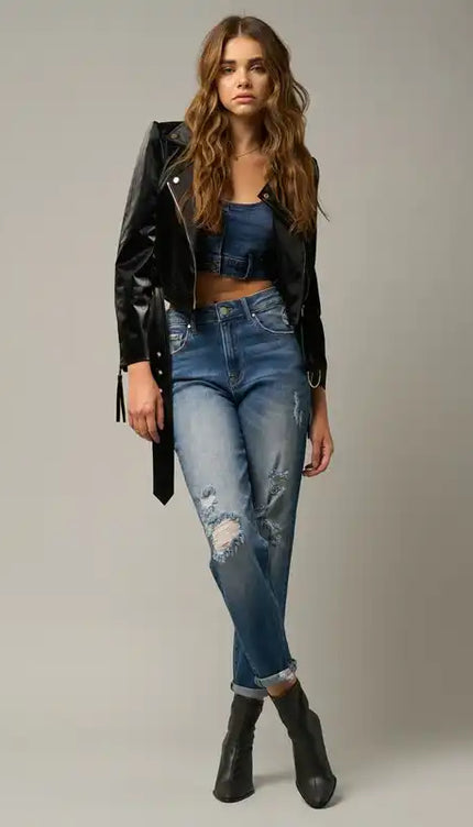 Insane Gene Girlfriend Stretchy Jeans - Sleekdenim.com