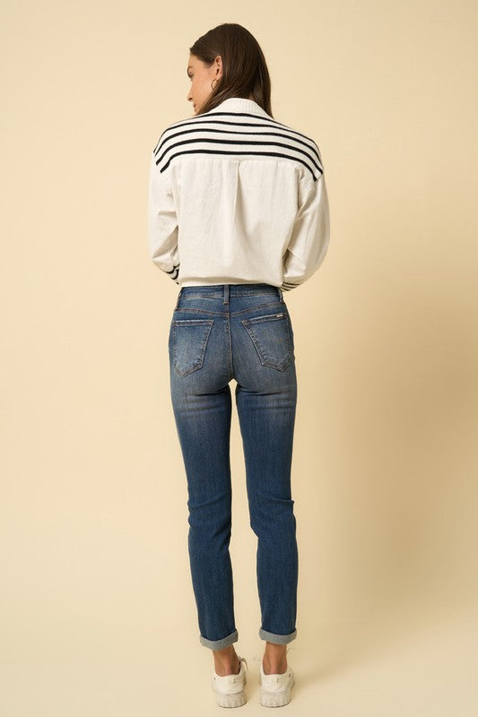 Destroyed Boyfriend Jeans - Sleekdenim.com