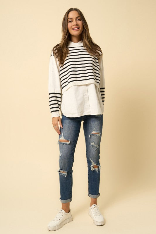 Destroyed Boyfriend Jeans - Sleekdenim.com