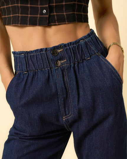 Super High Rise Roll Up Slouch Jeans - Sleekdenim.com