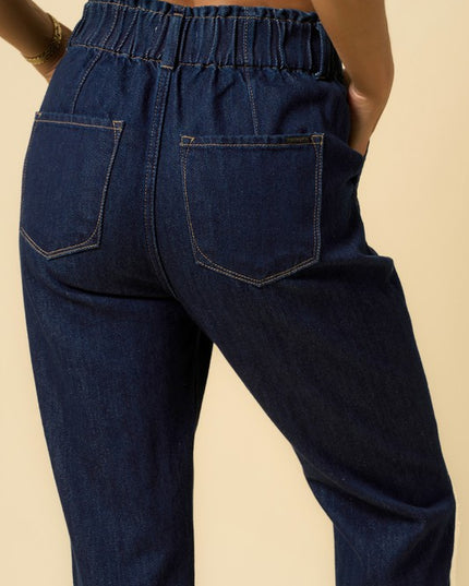 Super High Rise Roll Up Slouch Jeans - Sleekdenim.com
