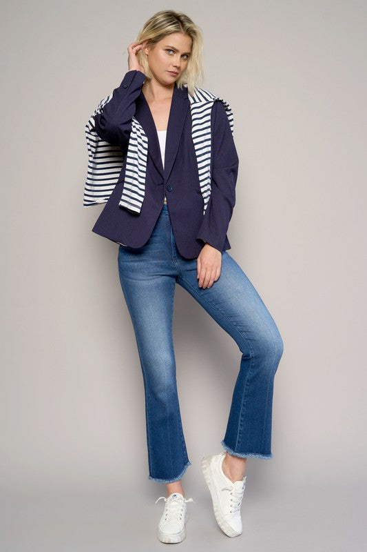 HIGH RISE CROP BOOT JEANS - Sleekdenim.com