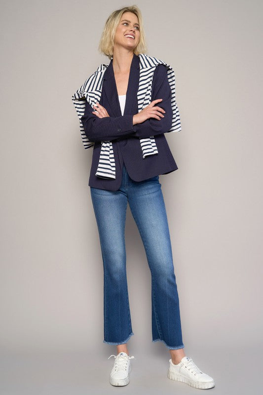 HIGH RISE CROP BOOT JEANS - Sleekdenim.com