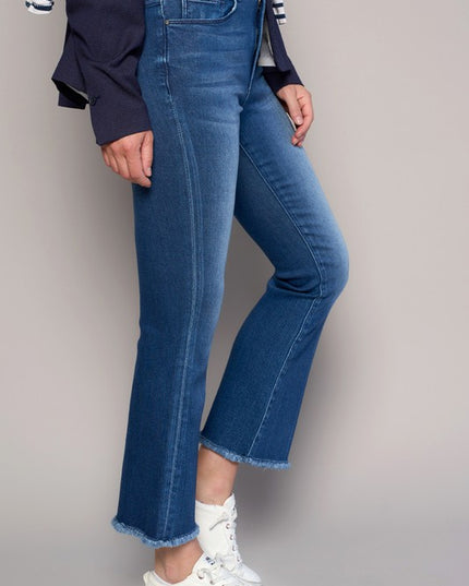 HIGH RISE CROP BOOT JEANS - Sleekdenim.com