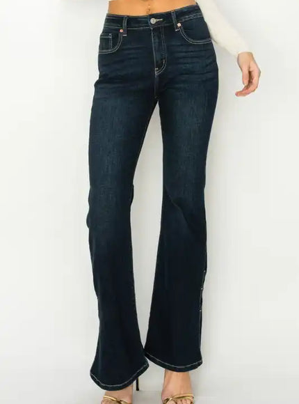 AT2014FLSD - HIGH RISE FLARE JEANS - Sleekdenim.com