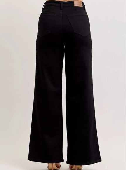 Judy Blue High-Waisted Wide Leg Jeans - Sleekdenim.com