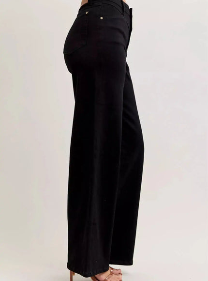 Judy Blue High-Waisted Wide Leg Jeans - Sleekdenim.com