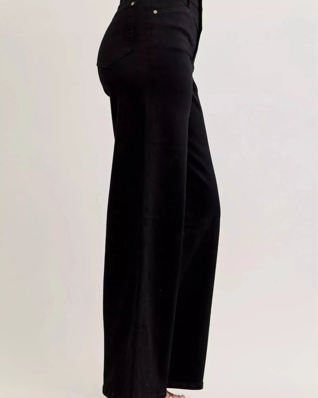 Judy Blue High-Waisted Wide Leg Jeans - Sleekdenim.com