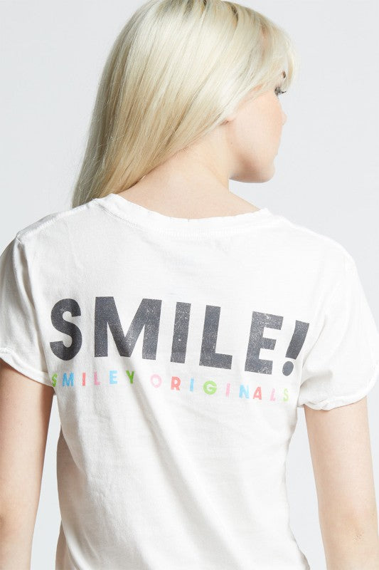 Original Smiley Vintage-Style Fitted Tee - Sleekdenim.com