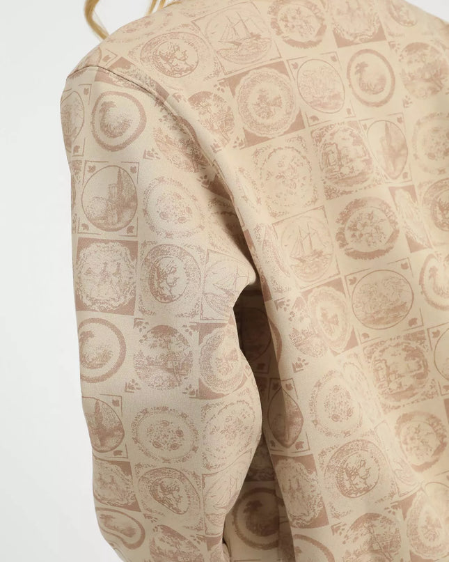 Umgee Coin Stamp Print Sweatshirt - Sleekdenim.com