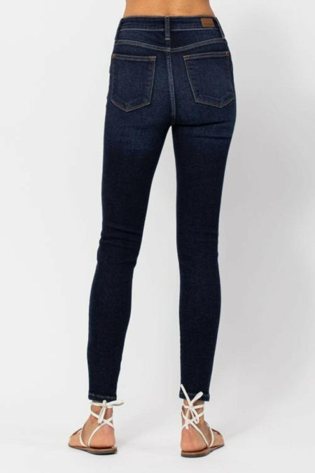 Judy Blue Full Size High Waist Handsand Skinny Jeans | Sleekdenim.com