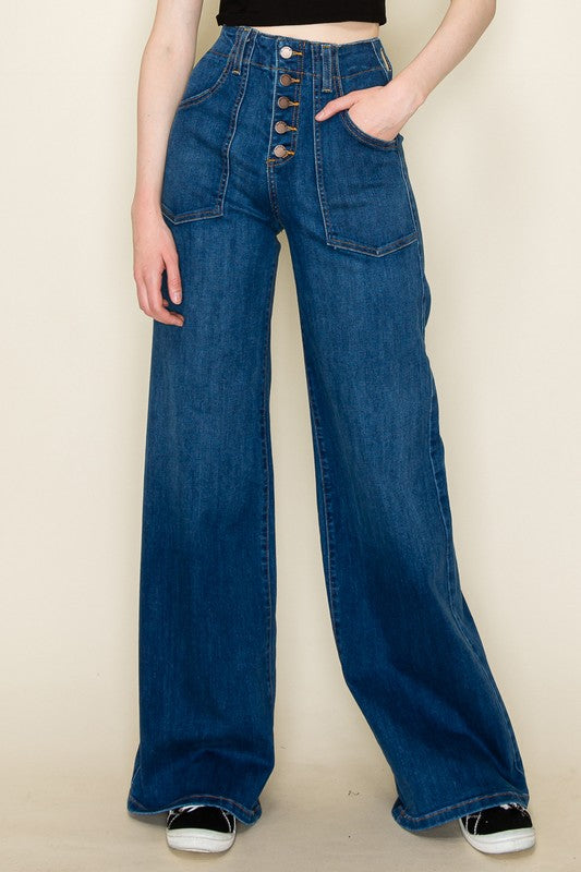 Wide leg, denim pants, jeans, western - Sleekdenim.com