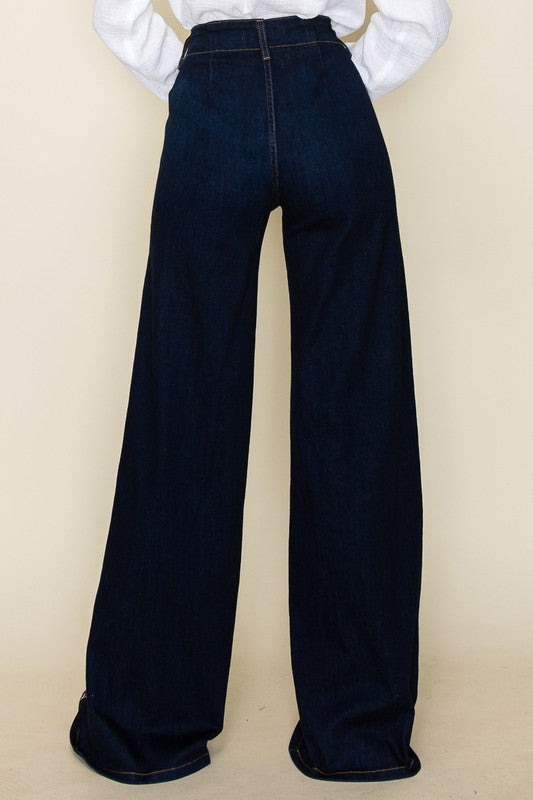 Wide leg, denim pants, jeans, western - Sleekdenim.com