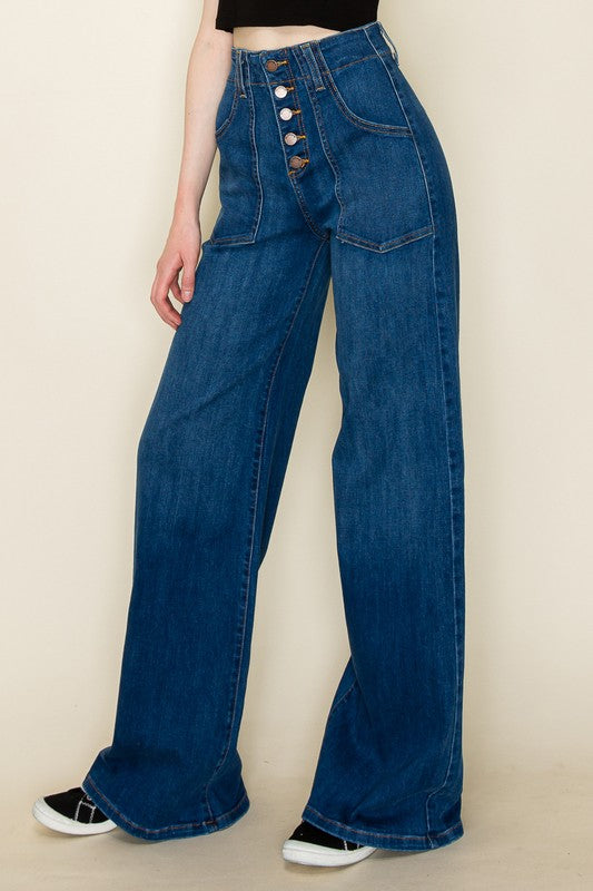 Wide leg, denim pants, jeans, western - Sleekdenim.com