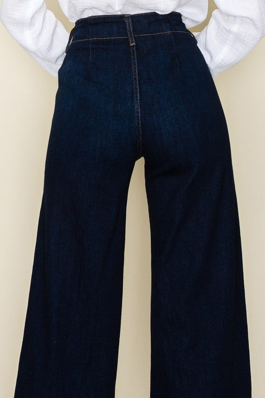 Wide leg, denim pants, jeans, western - Sleekdenim.com