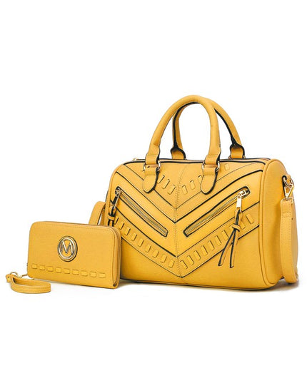 MKF Lara Satchel Bag with Wallet by Mia K - Sleekdenim.com