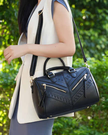 MKF Lara Satchel Bag with Wallet by Mia K - Sleekdenim.com