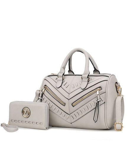 MKF Lara Satchel Bag with Wallet by Mia K - Sleekdenim.com