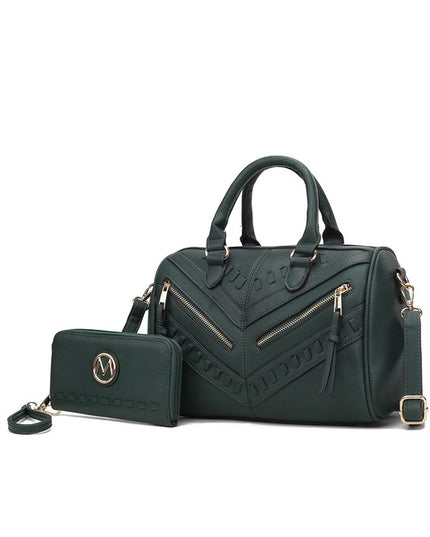 MKF Lara Satchel Bag with Wallet by Mia K - Sleekdenim.com