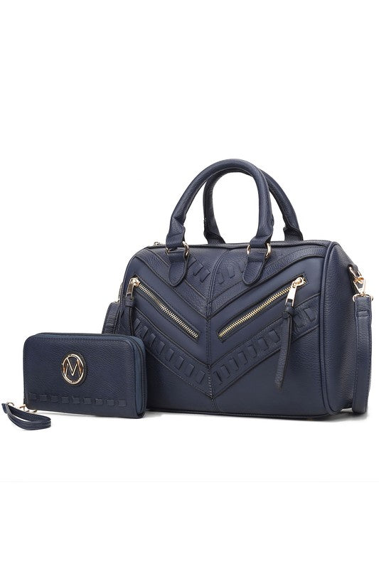 MKF Lara Satchel Bag with Wallet by Mia K - Sleekdenim.com