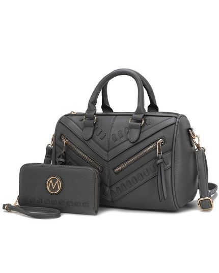 MKF Lara Satchel Bag with Wallet by Mia K - Sleekdenim.com
