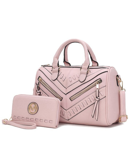 MKF Lara Satchel Bag with Wallet by Mia K - Sleekdenim.com