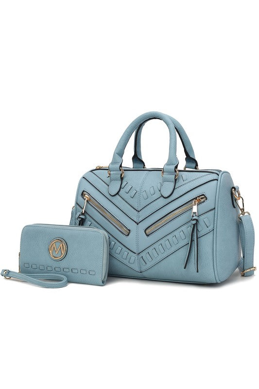 MKF Lara Satchel Bag with Wallet by Mia K - Sleekdenim.com