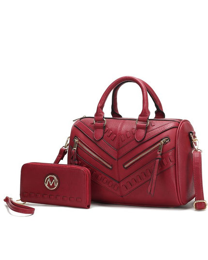 MKF Lara Satchel Bag with Wallet by Mia K - Sleekdenim.com
