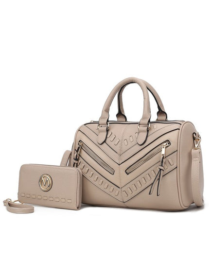 MKF Lara Satchel Bag with Wallet by Mia K - Sleekdenim.com