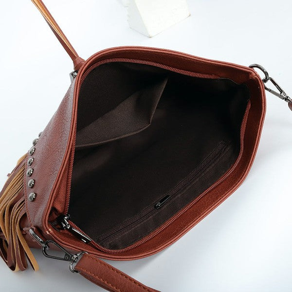 Fringe crossbody bag - Sleekdenim.com