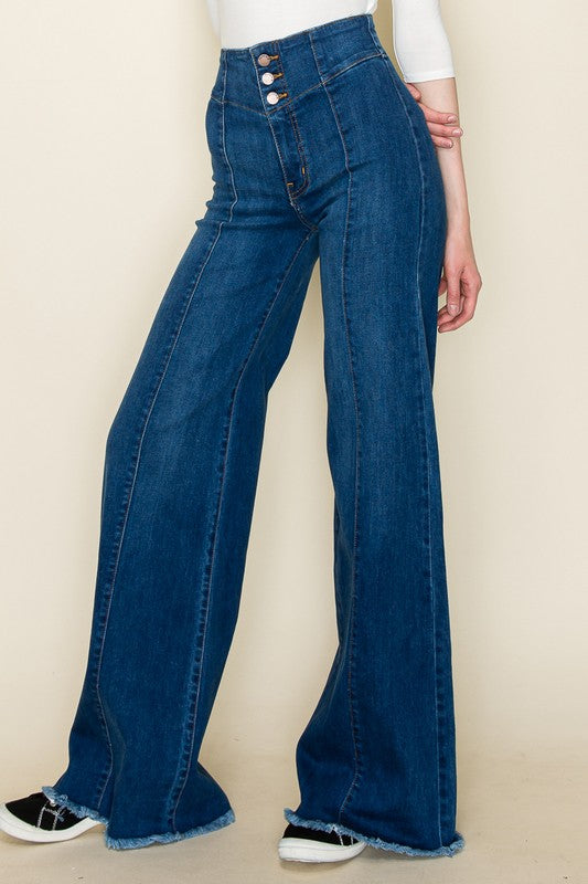 Wide leg, denim pants, jeans, western - Sleekdenim.com