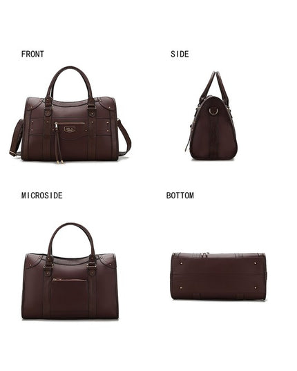 MKF Collection Patricia Vegan Leather Duffle Bag - Sleekdenim.com
