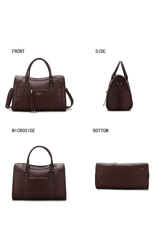 MKF Collection Patricia Vegan Leather Duffle Bag - Sleekdenim.com